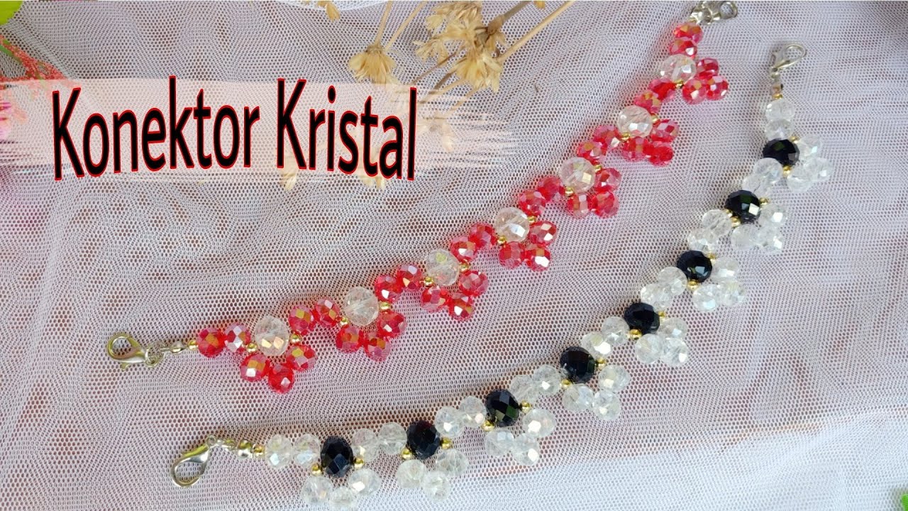 Tutorial Gelang Kristal Ceko Terbaru || DIY Mask Konektor