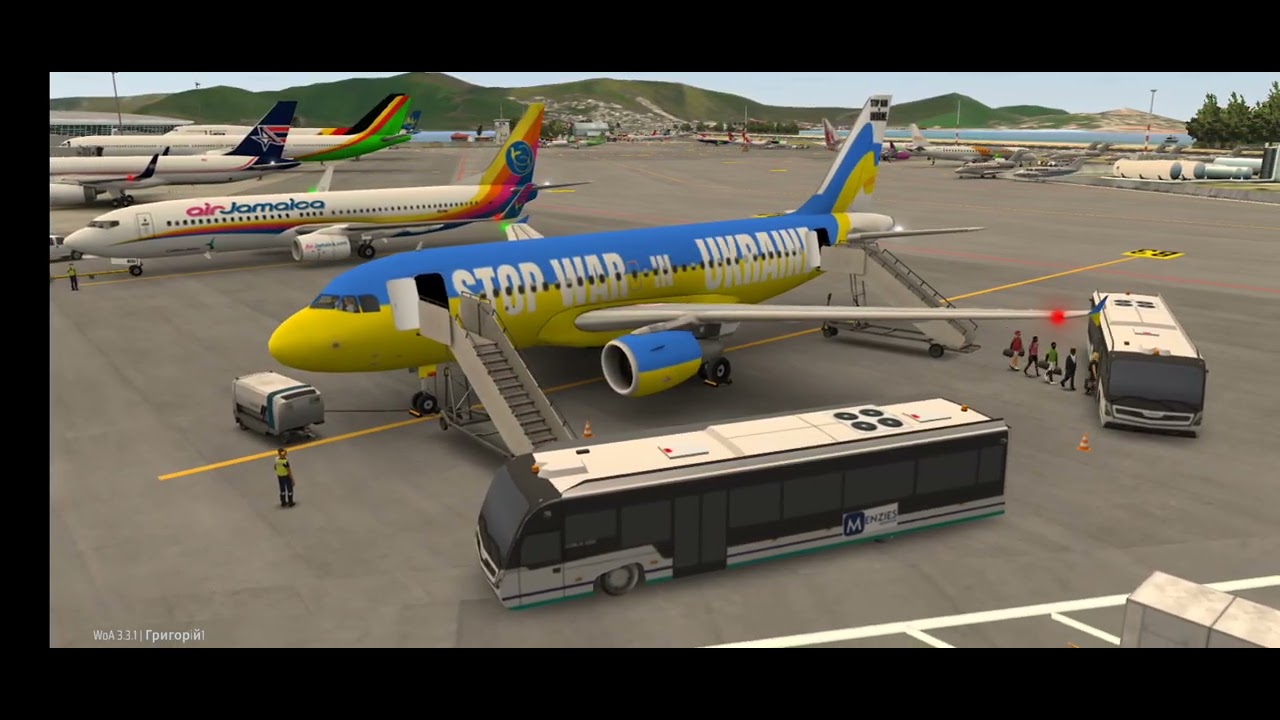 A319 ✈️ AIRBUS 🛩 STOP WAR in UKRAINE 🇺🇦 World of Airports 🛫 Sint Maarten Airport #airplane #aviation