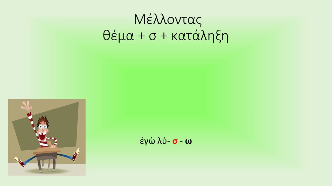 Αρχαία Α Γυμνασίου  Ο Μέλλοντας