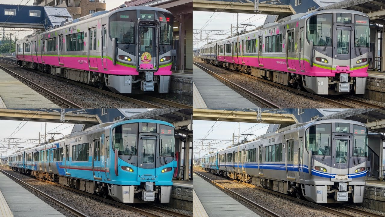 【発車・到着シーン集】ハピラインふくい 森田駅  521系  2024年6月
