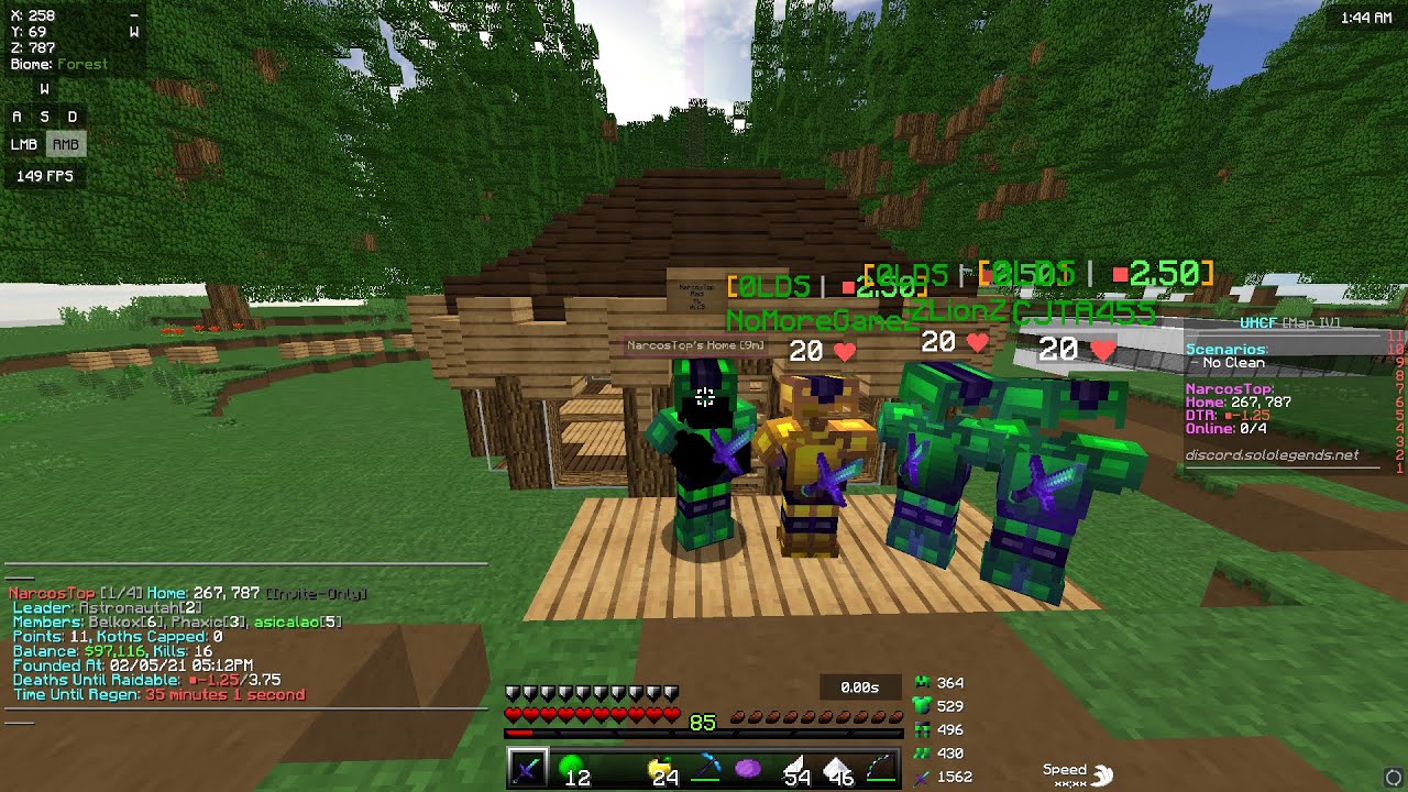 Primer koth del mapa y clips | Sololegends UHCF