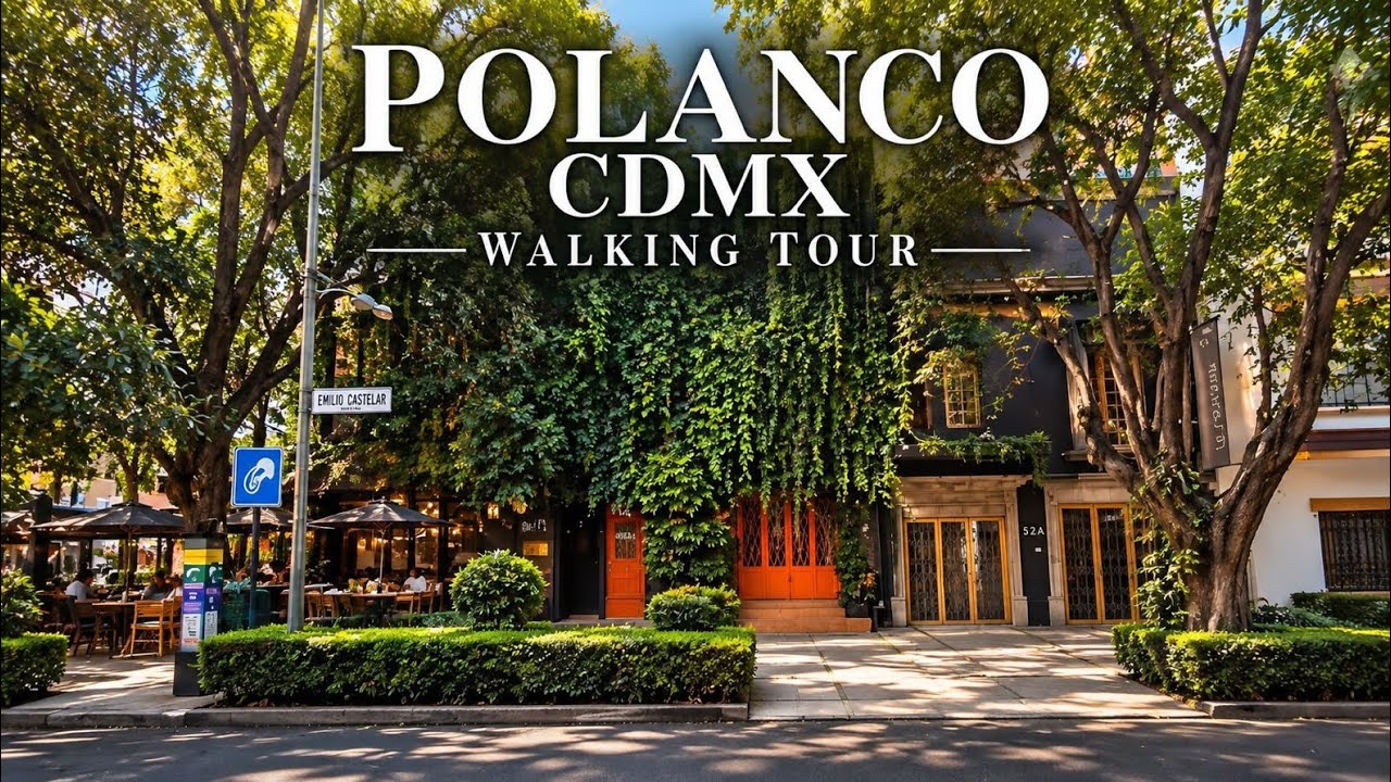 Polanco Walking Tour 🇲🇽 | Luxury Neighborhood of Mexico City in 4K UHD