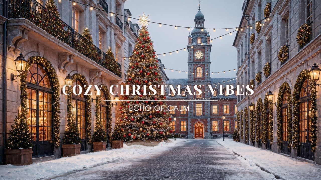 Cozy Christmas Vibes 🎄 Soft Piano & Snowy Ambience
