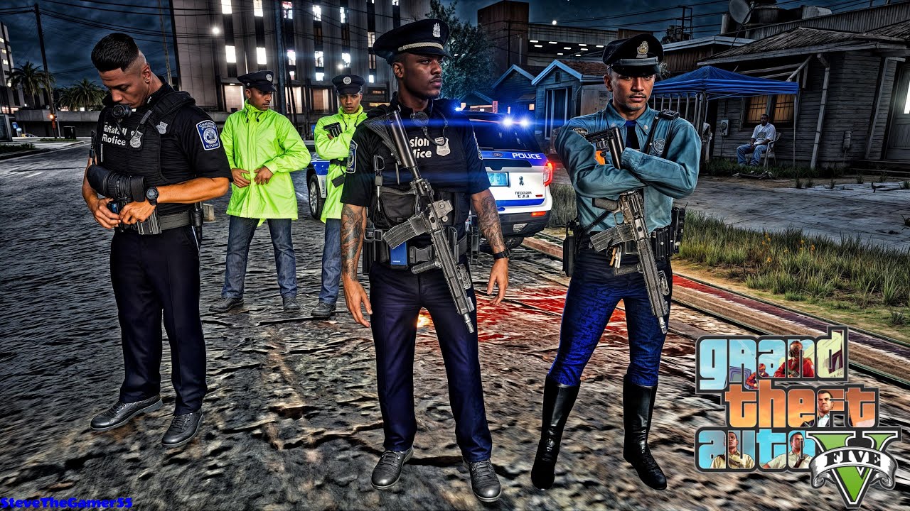 Playing GTA 5 As A POLICE OFFICER City Gang Patrol| Boston| GTA 5 Lspdfr Mod|4K