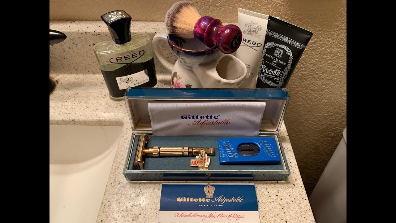Винтажная бритва Gillette Toggle. Creed Aventus, Geo F. Trumper, Wolf Whiskers.
