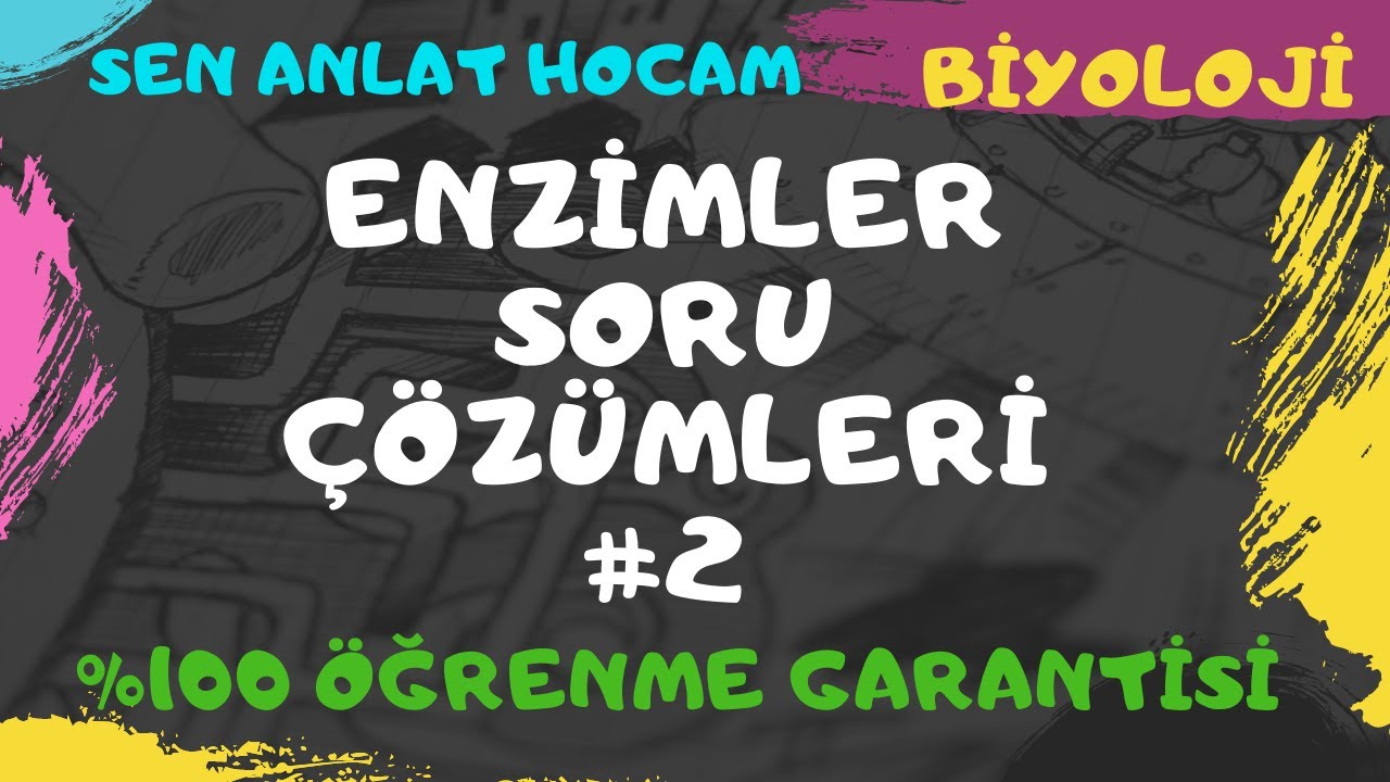 ENZİMLER SORU ÇÖZÜMLERİ 2  | 9. SINIF  | #TYT | ✅