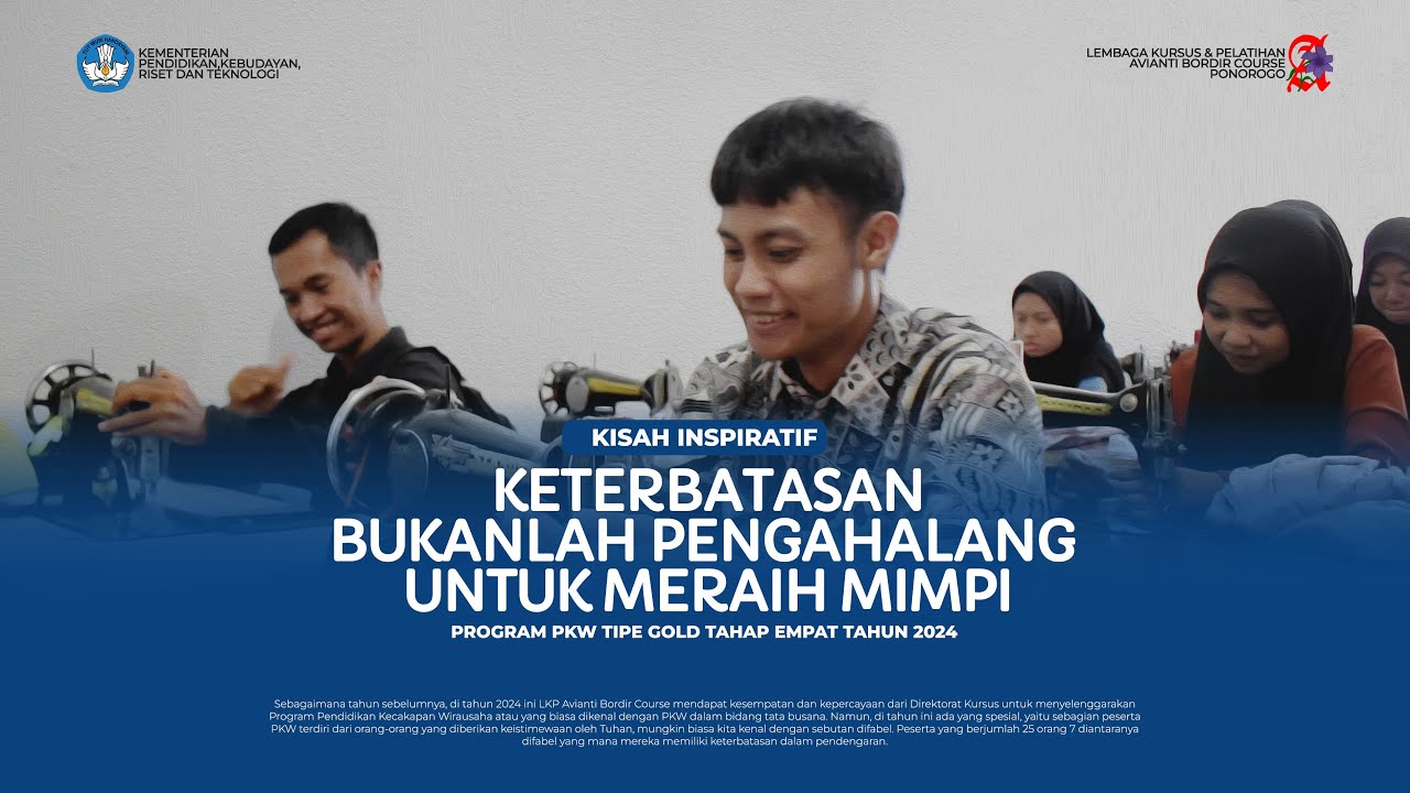 BEST PRACTICE PKW 2024 - LKP Avianti Bordir Course Ponorogo