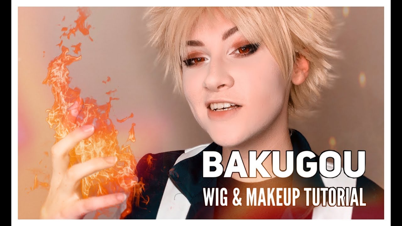 Bakugou Makeup & Wig Tutorial