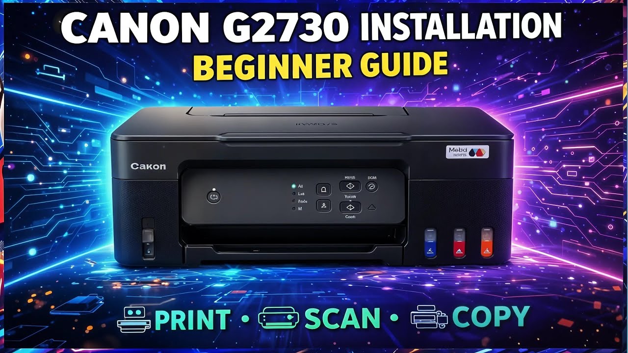 Canon G2730 Megatank Printer Setup | First Time Installation Guide
