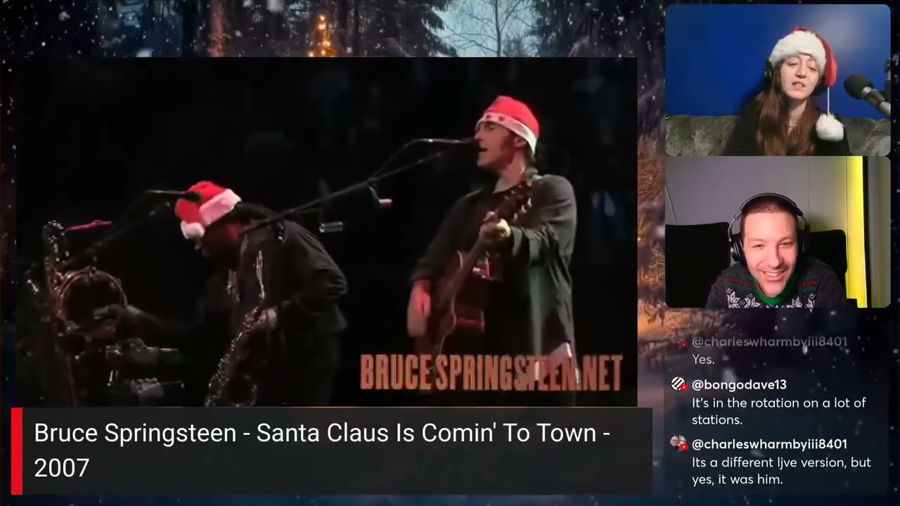 Bruce Springsteen - Santa Claus Is Comin' To Town - 2007 [REACTION]
