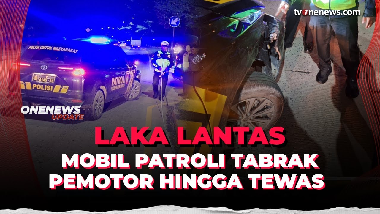 Pengendara Motor Ditabrak Mobil Aparat di Lampung, Oknum Polisi Diamankan Propam | OneNews Update