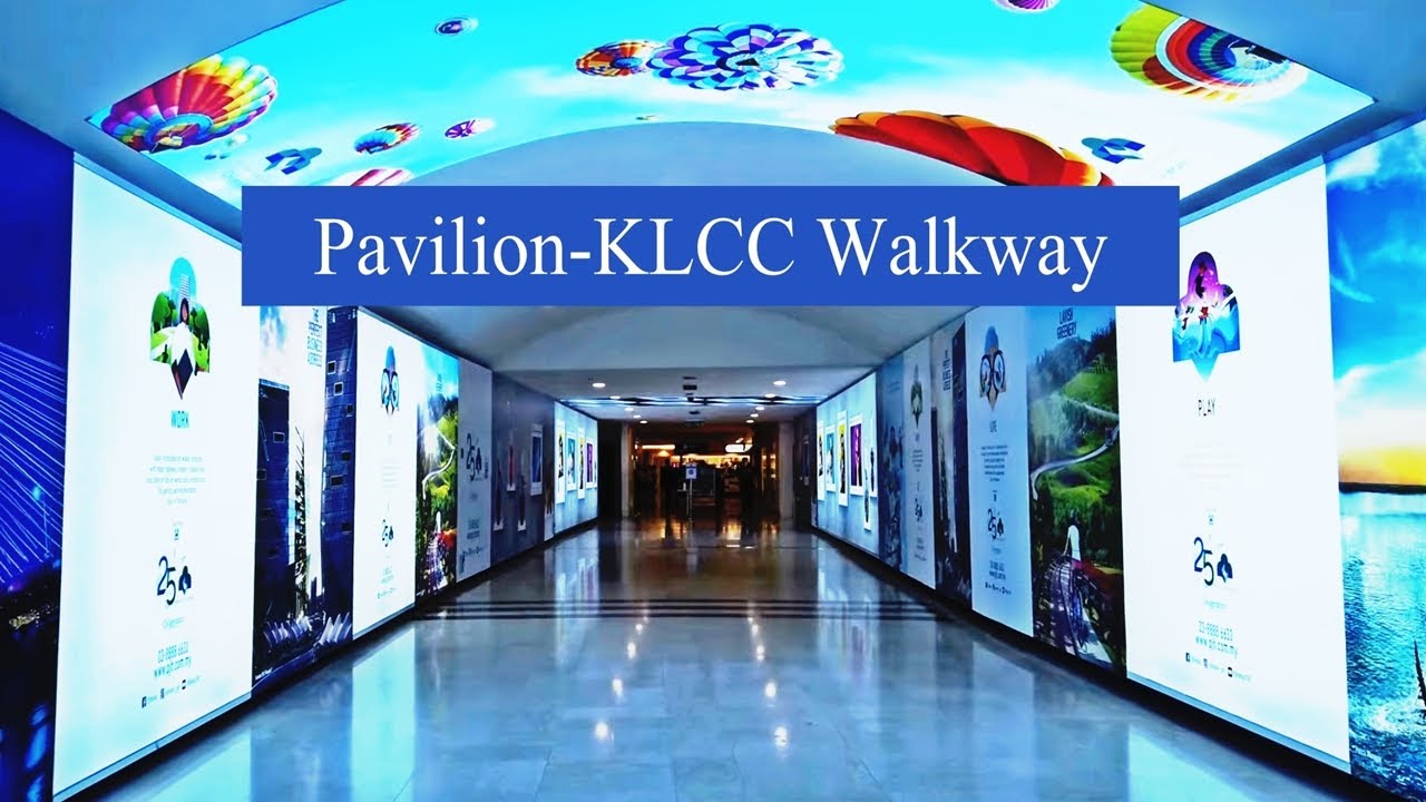 Walk along Bukit Bintang (Pavilion) to Ampang (KLCC) using walkway and underground tunnel - NO SWEAT