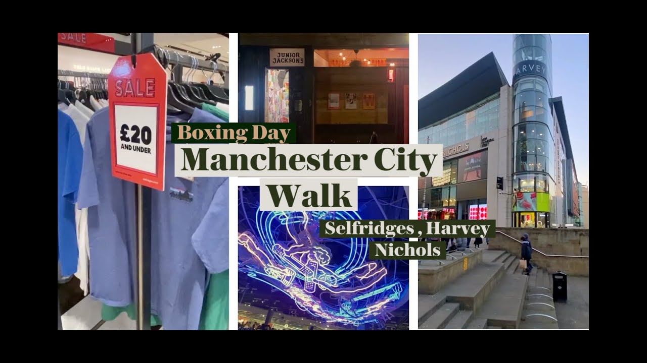 Распродажи в Манчестере в День подарков | Selfridges, Harvey Nichols и City Walk