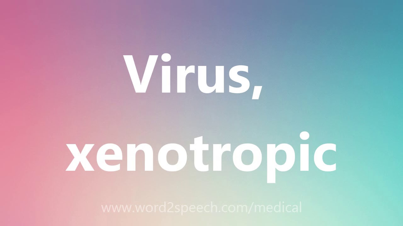 Virus, xenotropic - Medical Meaning and Pronunciation