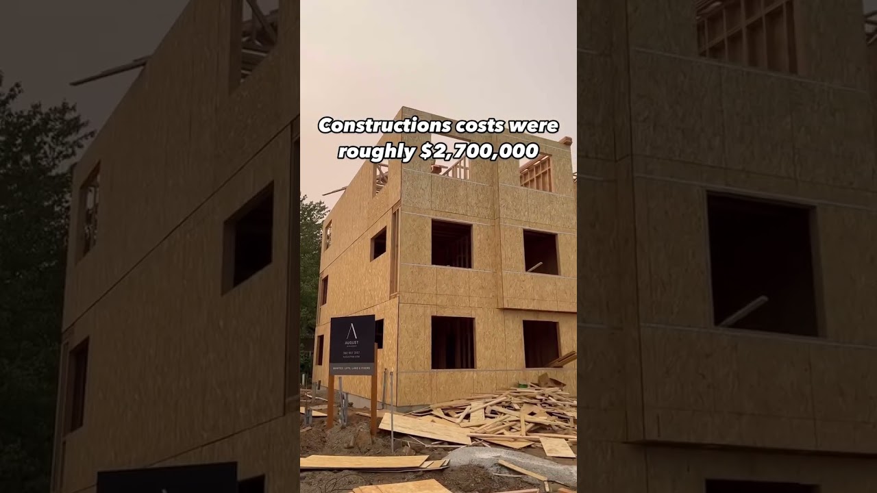 Building a 15 unit apartment start to finish🏘️ #15unit #apartmentcomplex #realestate #builder