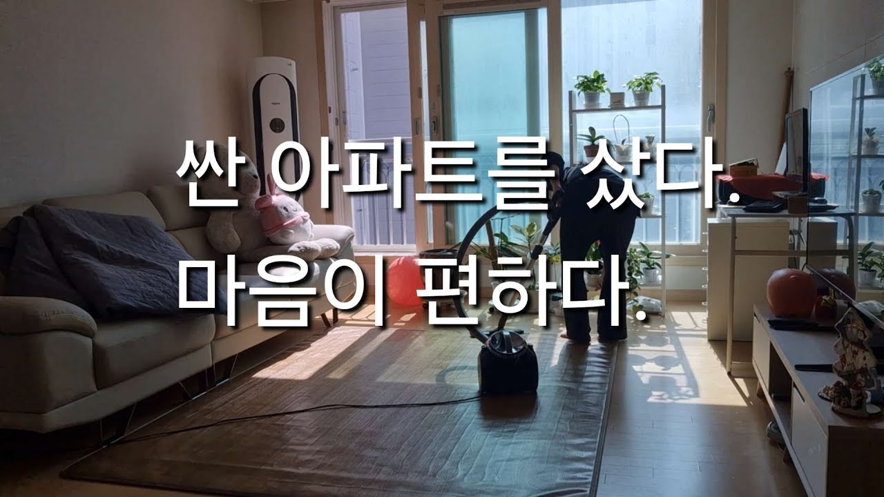 싼 아파트를 샀다. 마음이 편하다. 