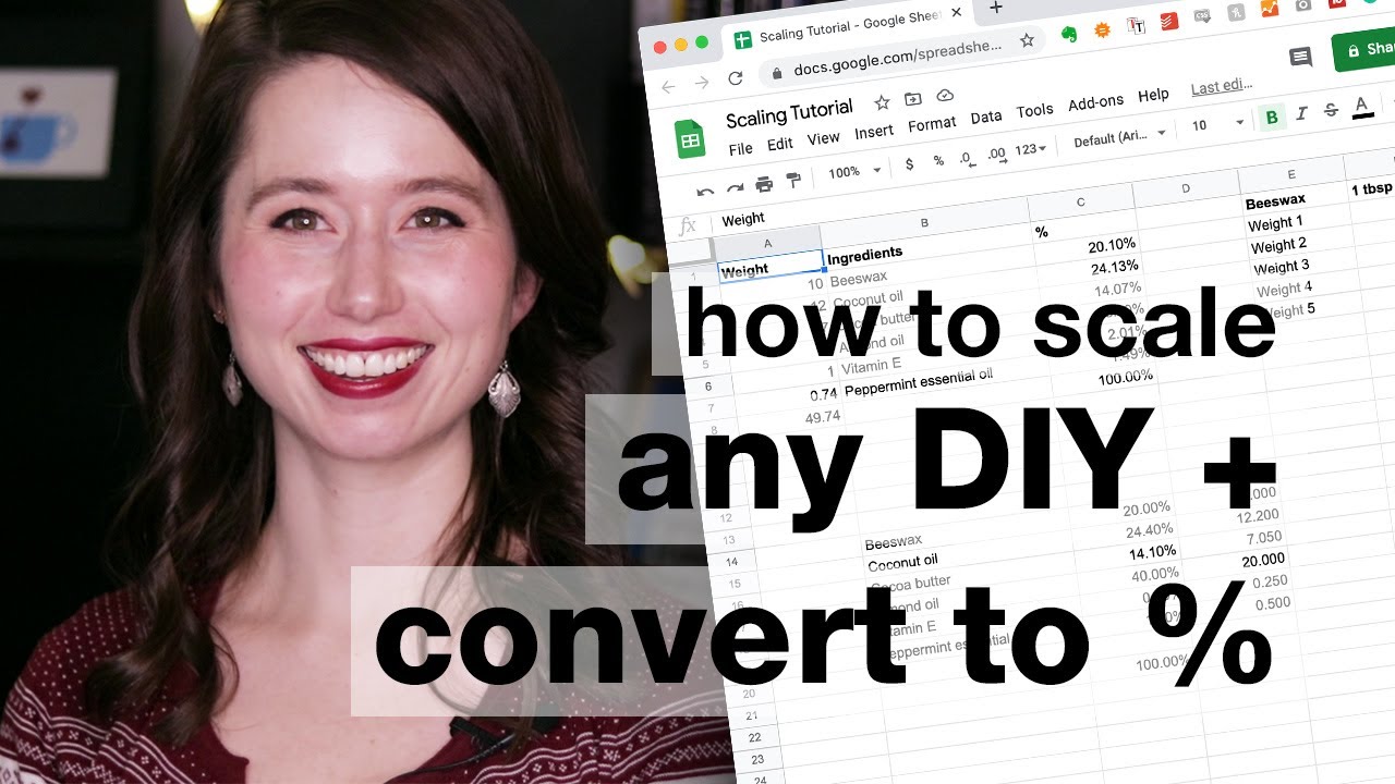 How to Scale ANY Formulation + How to Convert Any Formulation to Percentages // Humblebee & Me