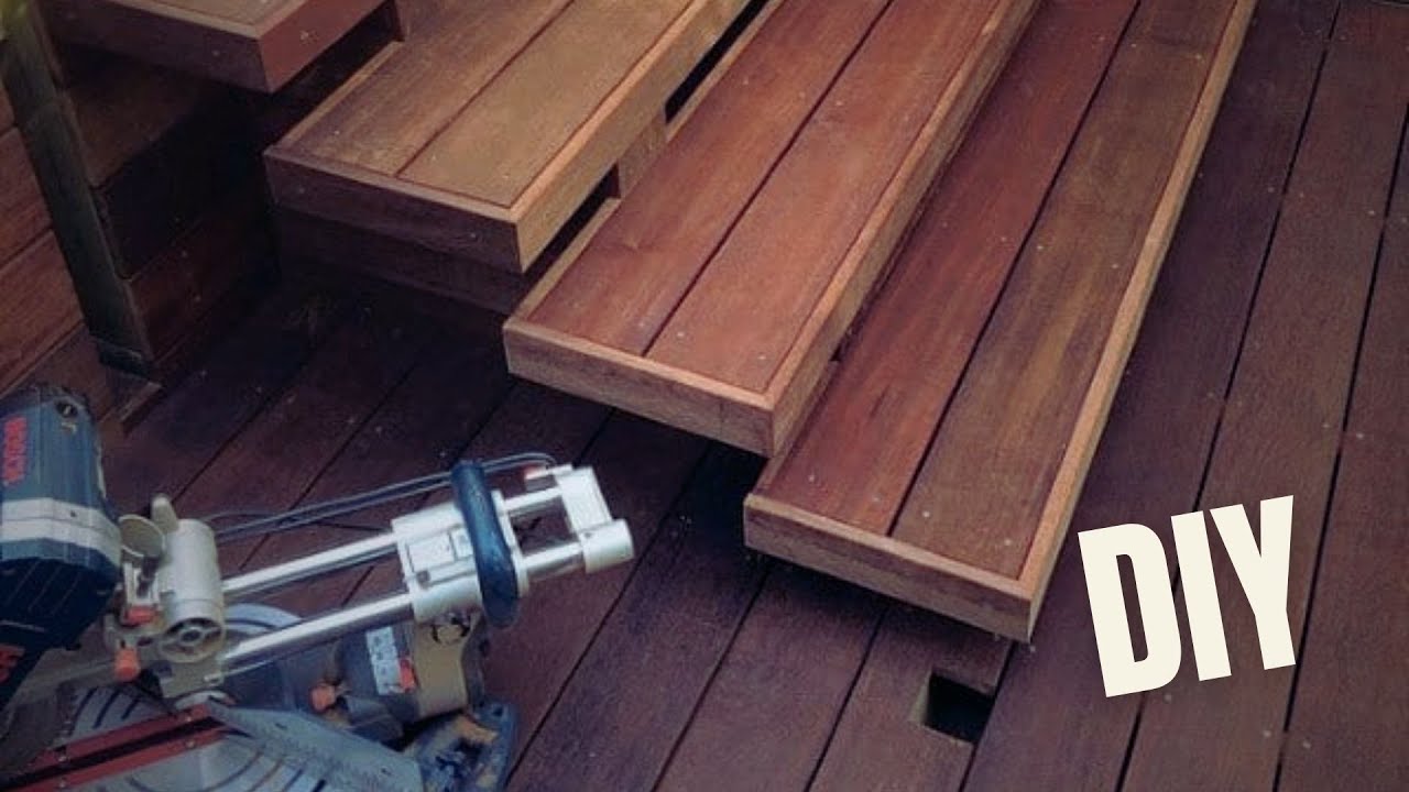 Comment construire un escalier en bois massif, Marche d'escalier ext&eacute;rieur