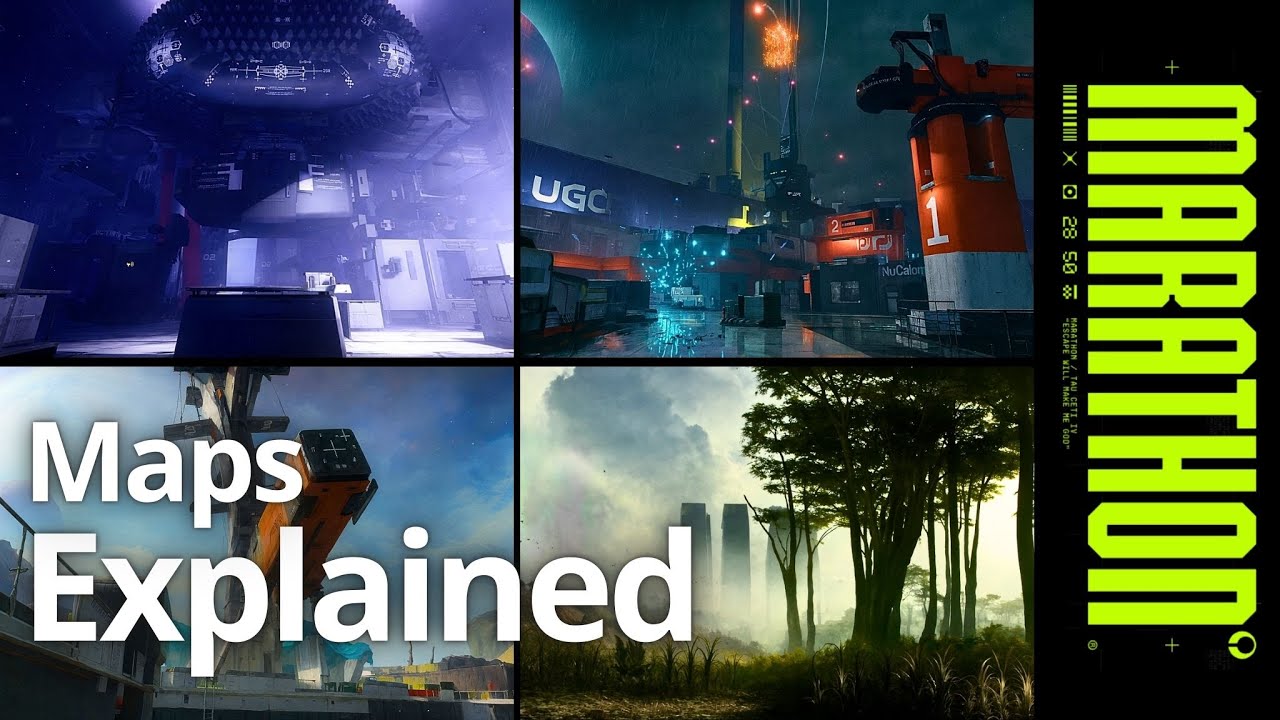 Every Marathon Zone Explained | Perimeter, Dire Marsh, Outpost, Cryo Archive