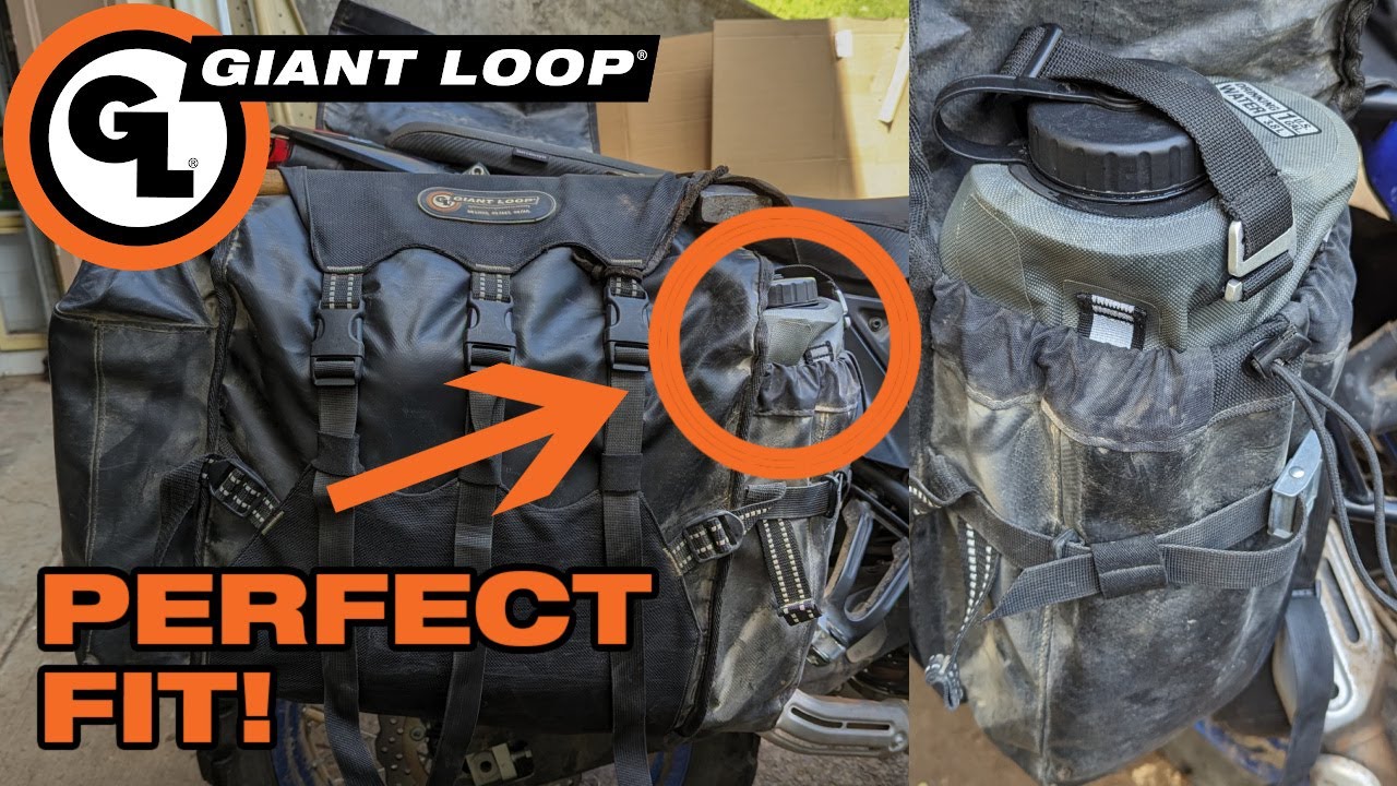 Giant Loop Cactus Canteen and Armadillo Bag Fit PERFECTLY in RTW Pannier Pouches
