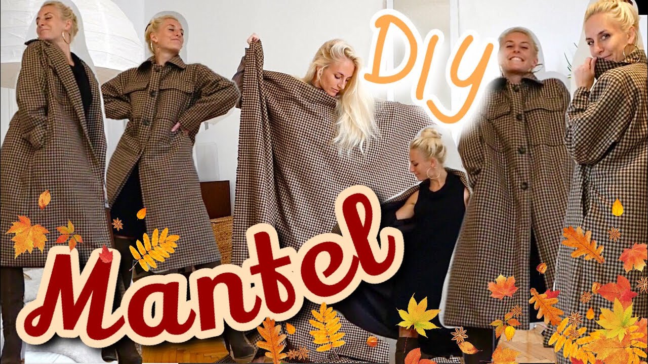 🍂 MANTEL im trendigen Hemd-Style mit Brusttaschen ganz einfach selber nähen! 🍂