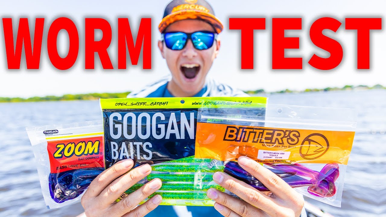 Googan vs Zoom vs Bitters Speed Worm Challenge - Which Worm Is The Best?
