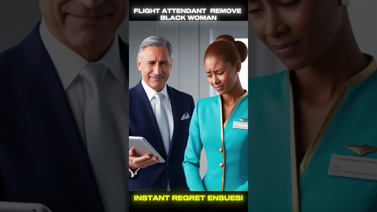 Flight Attendant Tries to Remove Black Woman from First Class &ndash; Shocking Twist!#InjusticeExposed