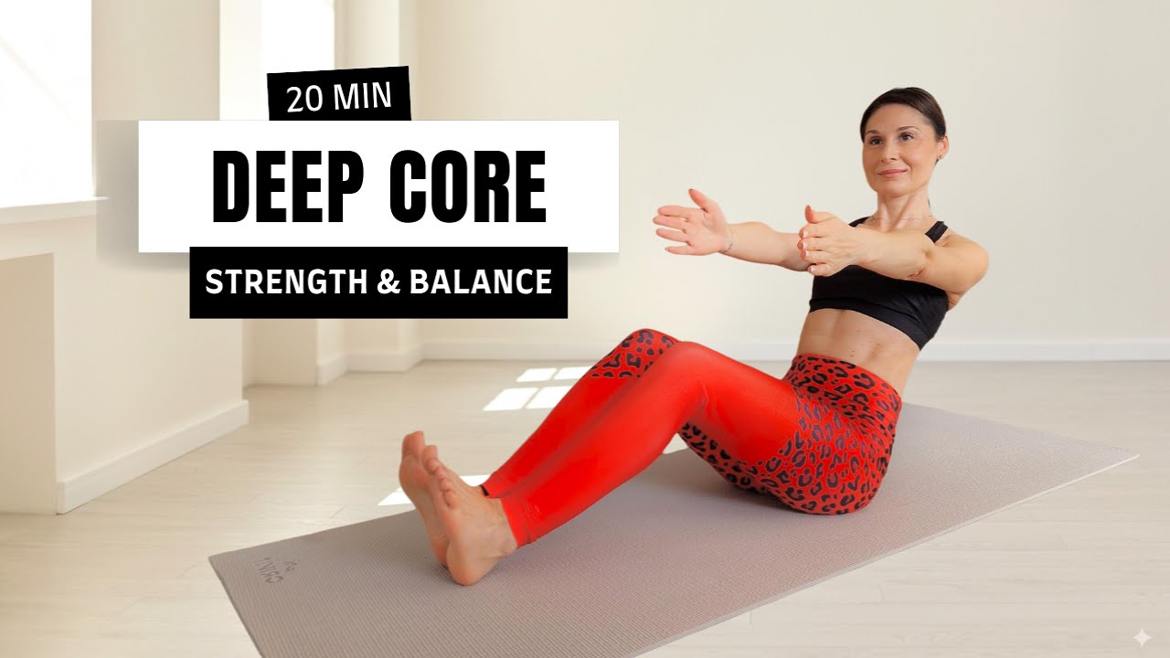 20 Min Deep Core & Stability Workout | Strengthen from Within | At Home, No Equipment