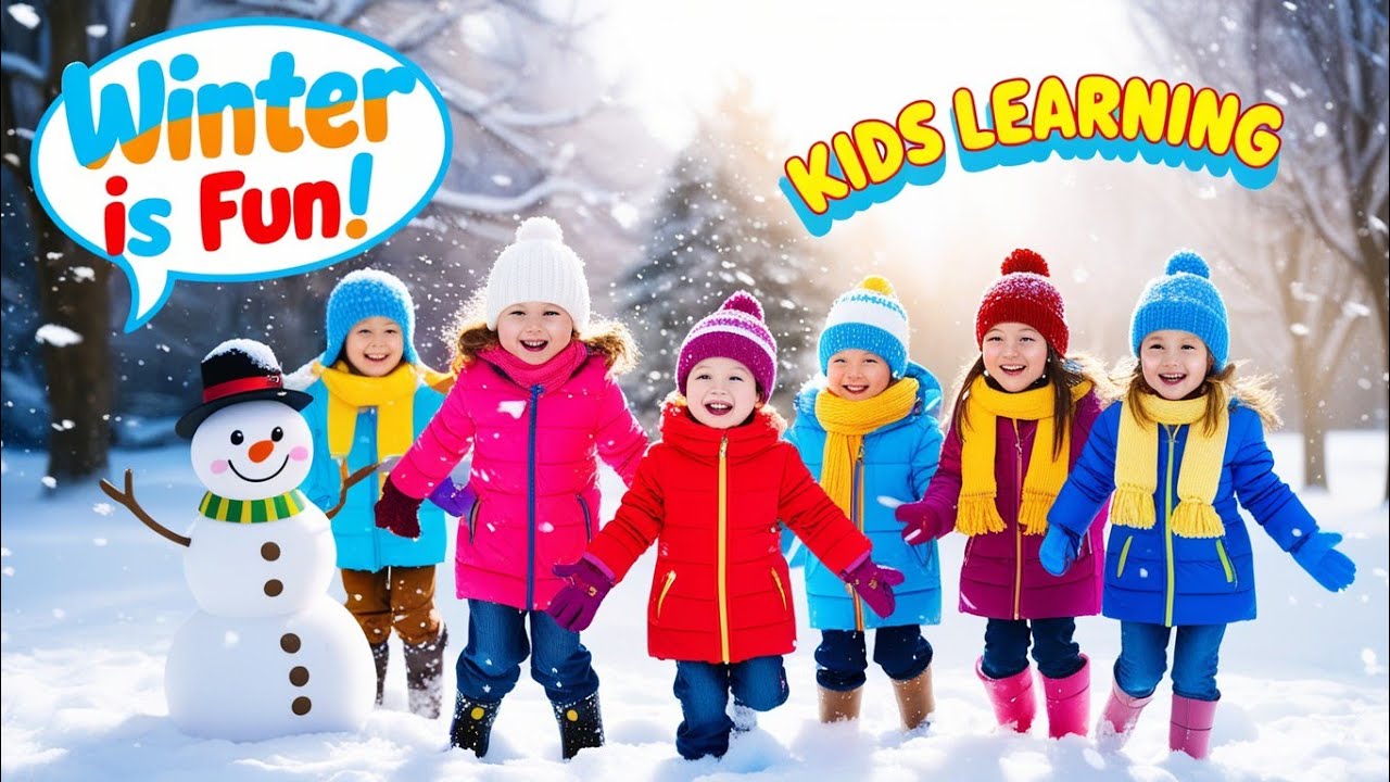 Winter Song for Kids ❄️ | Fun Winter Season Song | Learn About Winter | Kids Nursery Rhyme Animation