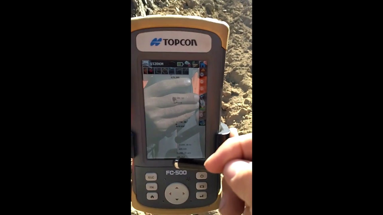 Разбивка точек на приемнике Topcon GR-5