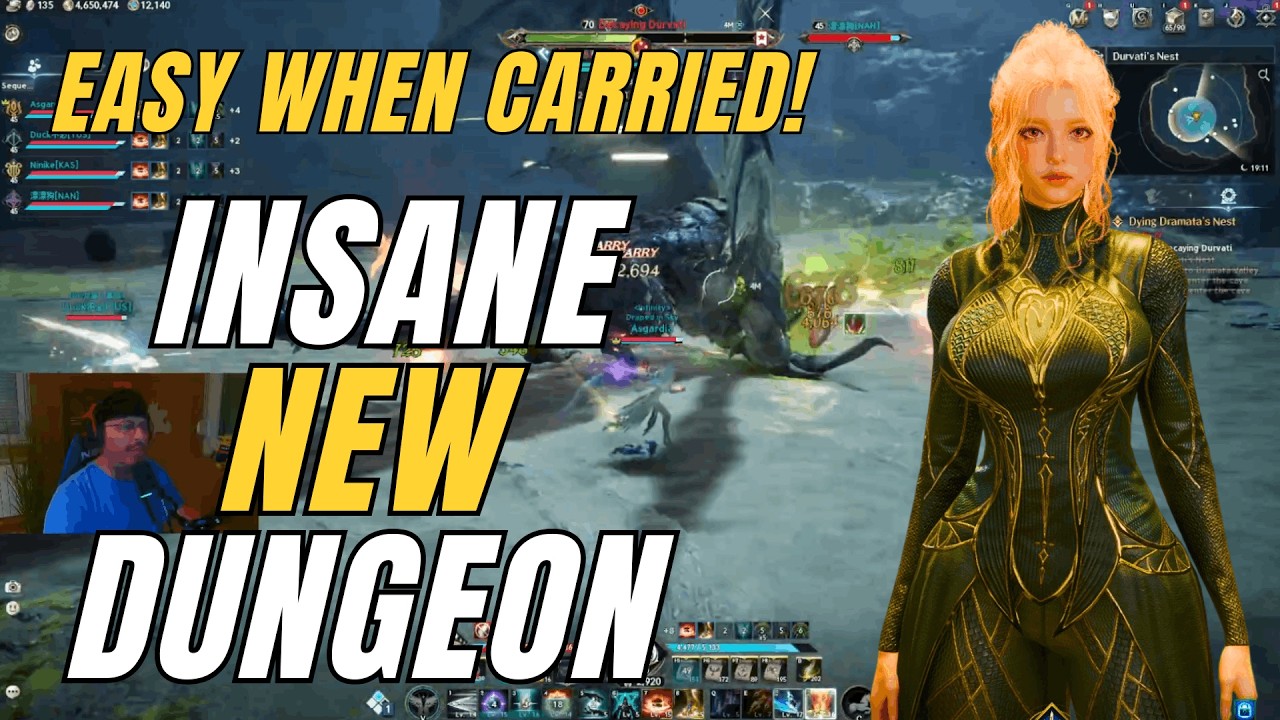 AION 2 Insane 4-Star Party Dungeon Madness! Being CARRIED to God Tier Victory – Gameplay + Reactions