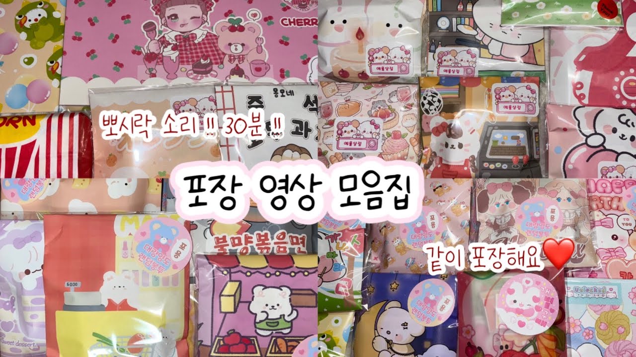 #asmr #포용 포용계 브이로그 / 30분 / 주문 포장 #포용 #포장