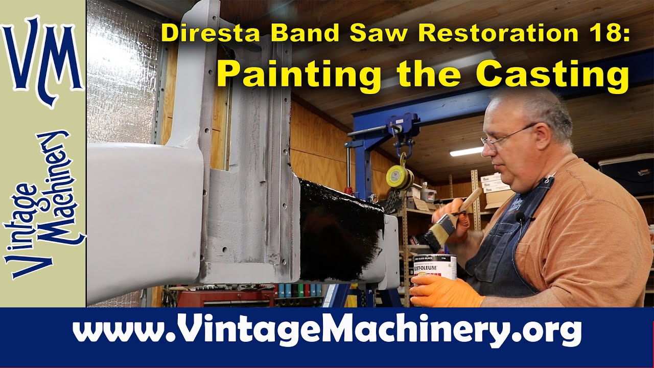 Diresta Bandsaw Restoration 18: Painting the Main Casting!