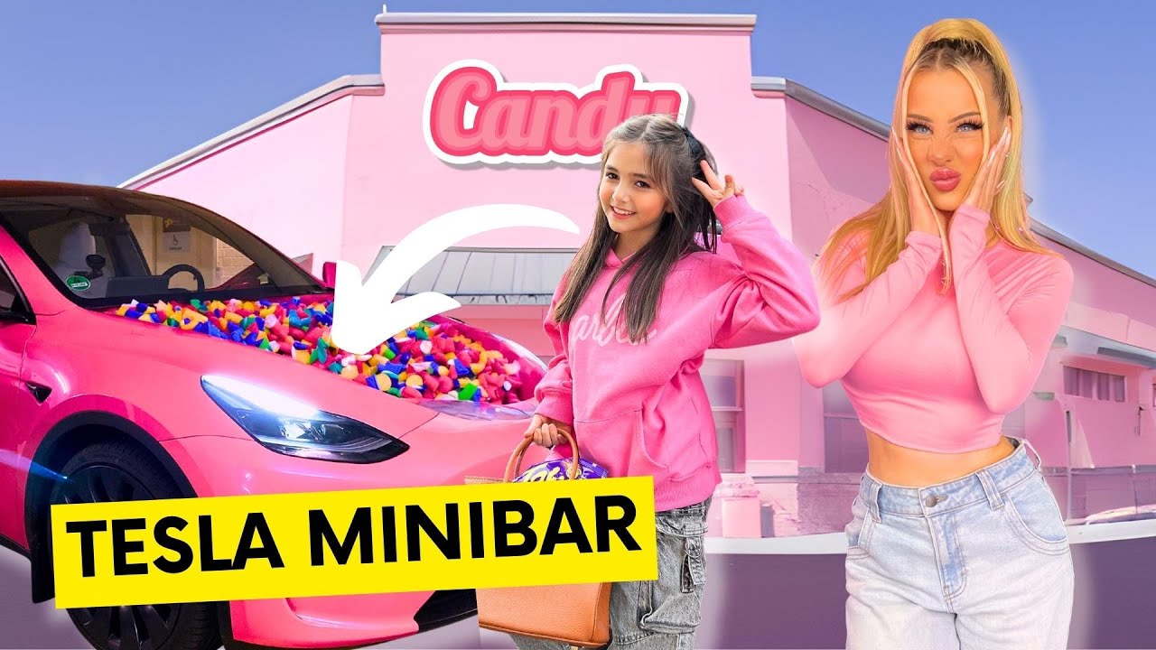 KLEINES MÄDCHEN füllt die Tesla Minibar 😳