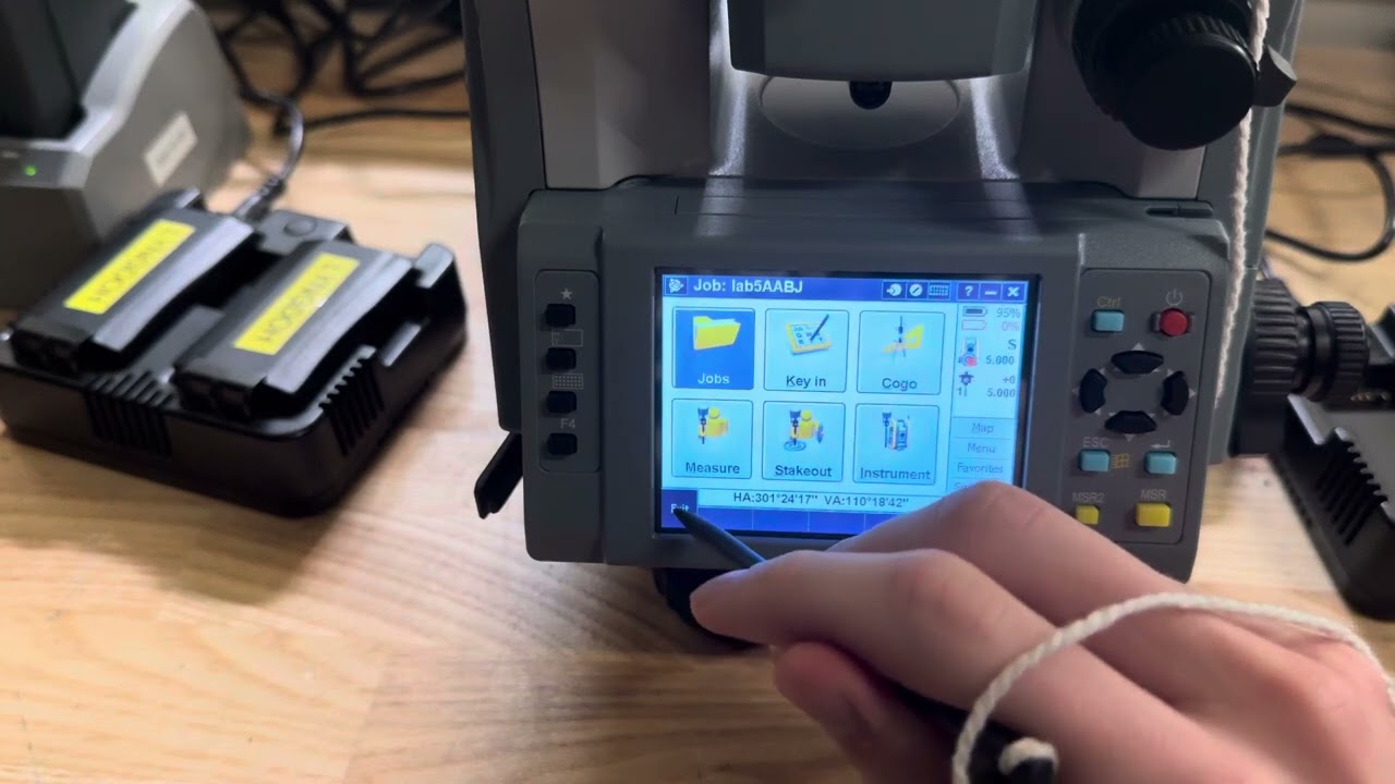 Transferring Data from Trimble Mechanical C5 Total Station