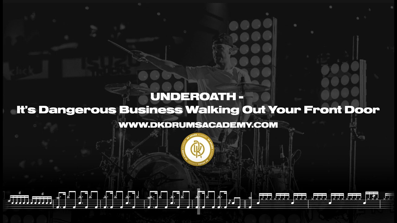 Underoath - It's Dangerous Business ... | FREE Drum Transcription #underoath #drumtranscription