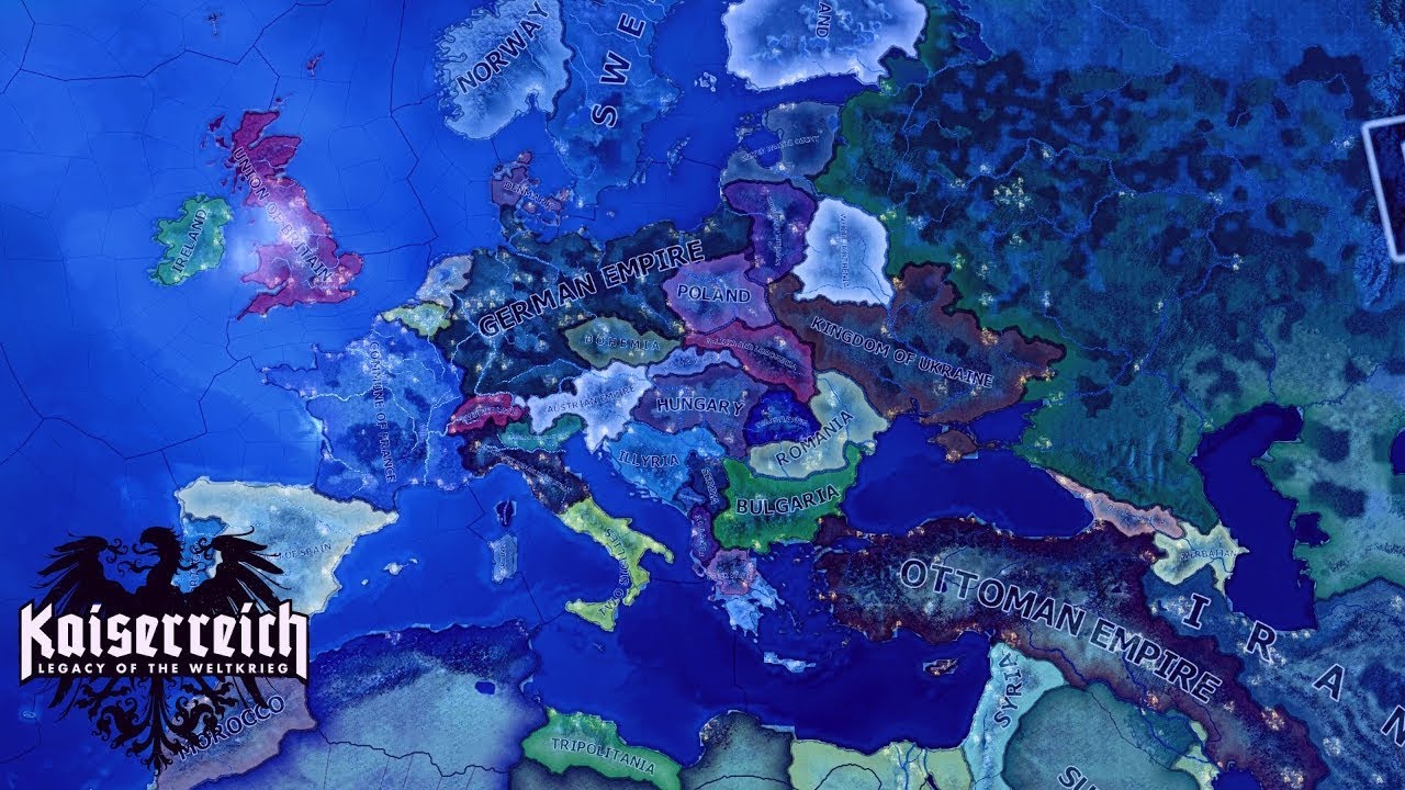 HOI4 Kaiserreich Timelapse [1936-1950] [AI Only]: l'Ordre Nouveau