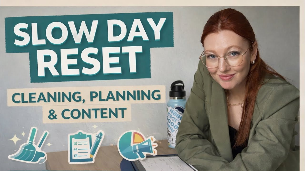 A Slow Salon Day Reset | New Year Cleaning, Planning & Content