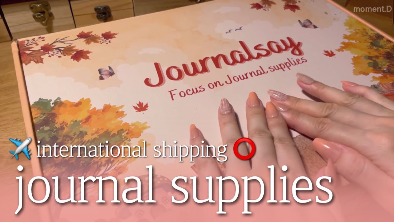 sub] 취향껏 고른 저널세이 언박싱&다꾸 ASMR journal supplies unboxing 🌸journalsay ✈️international shipping⭕️