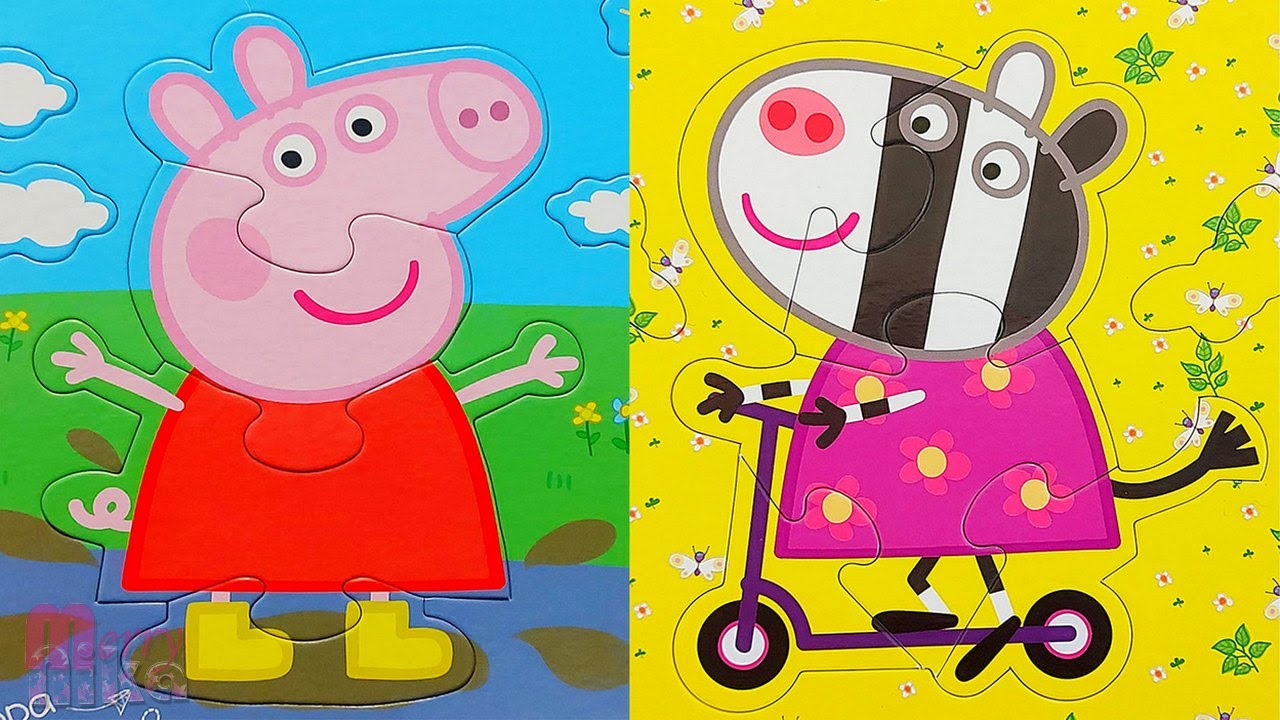 Peppa Pig, Zoya Zebra and Friends - Puzzles for Kids Collection | Merry Nika