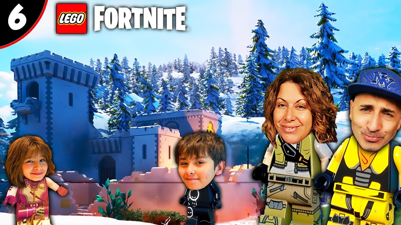 Vamos al mundo HELADO sin estar LISTOS y nos quedamos un CASTILLO!!    Los POLO en Lego Fortnite #6