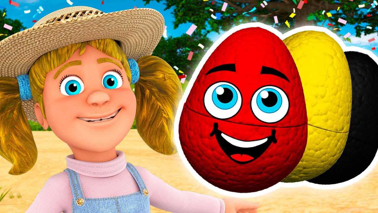 Surprise Eggs - Family Members at Zenon's Farm #3 - Videos for Kids