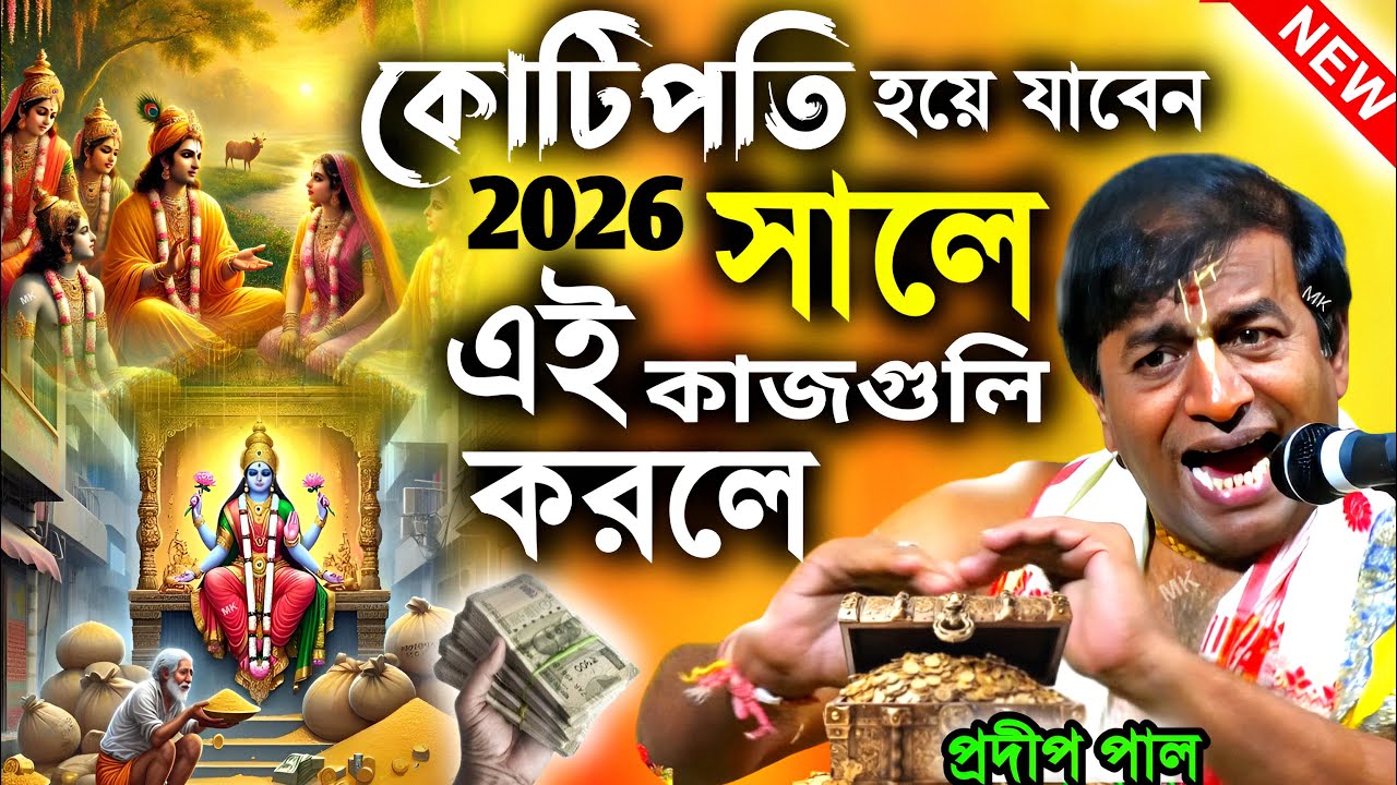 কোটিপতি হয়ে যাবেন ২০২৬ সালে এই কাজগুলি করলে ! প্রদীপ পাল কীর্তন 2026 ! pradip pal kirtan 2026