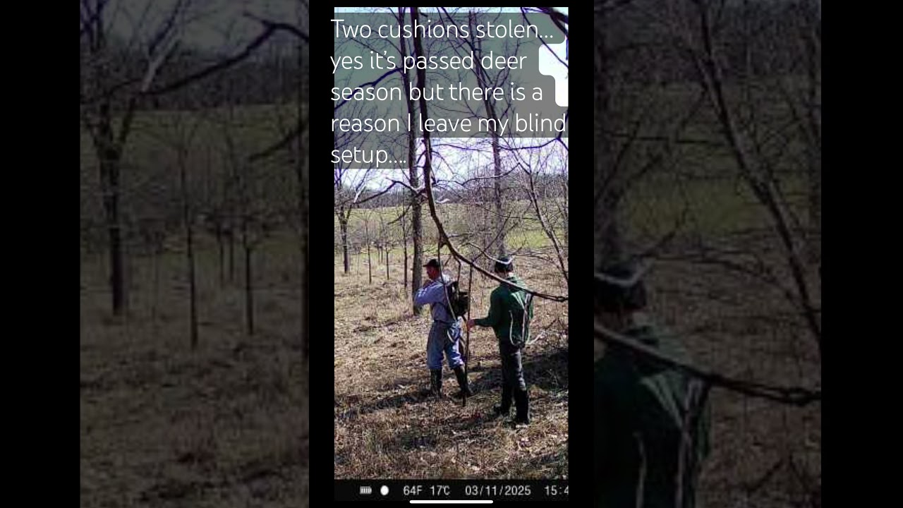 Two Guys Stealing Hunting Gear