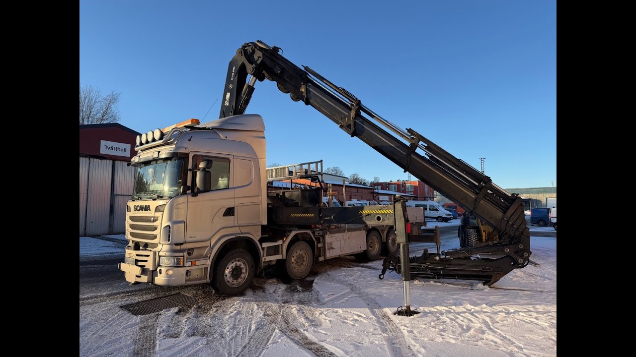 Köp - Kranbil Scania R480 8x2 med 85-tons Hiabkran