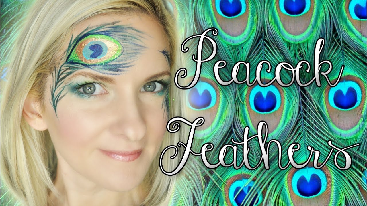 Peacock Feather Face Painting Tutorial
