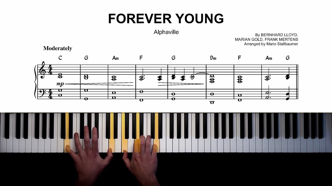Alphaville - Forever Young | Piano Cover + Sheet Music
