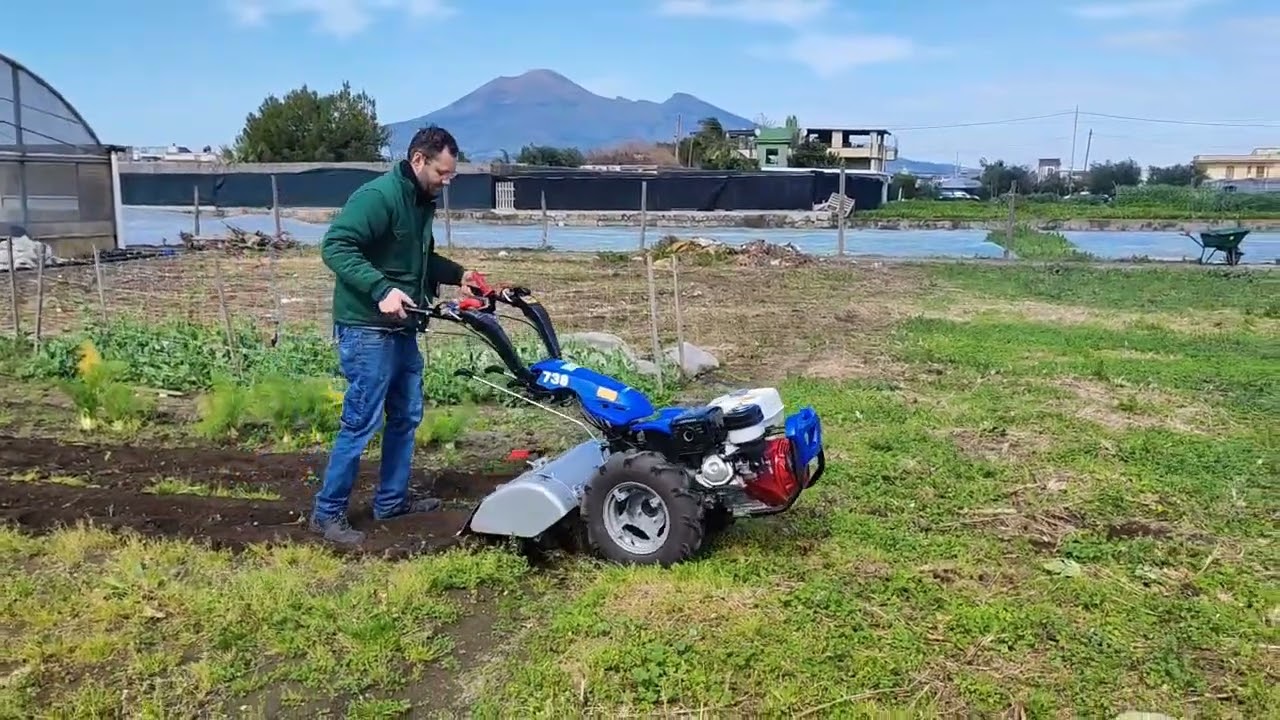 Prima Fresatura con motocoltivatore BCS 738 con motore Honda da 10,7 HP