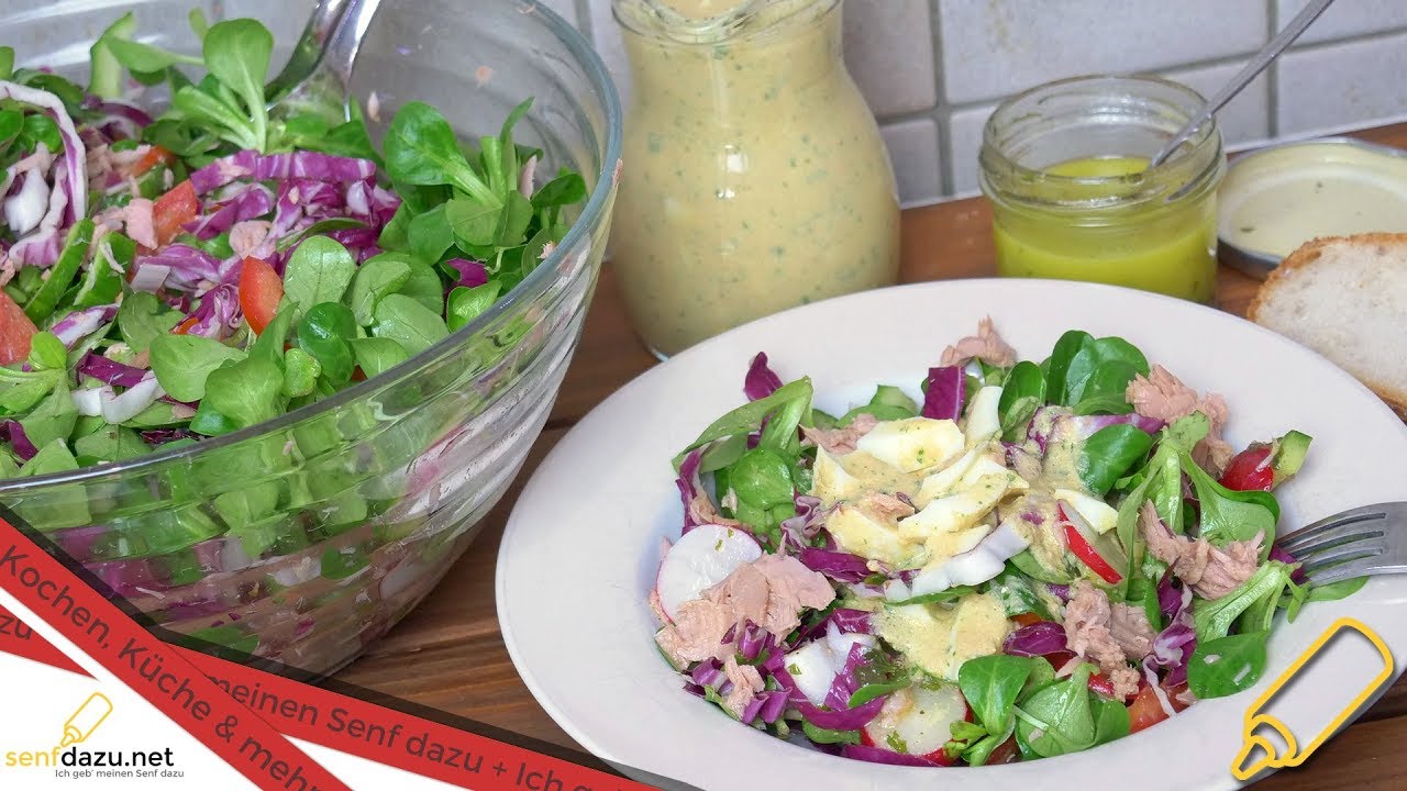 Thunfisch - Salat Rezept I Einfacher Salat mit wenig Resten
