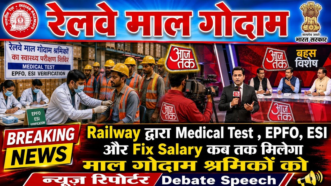 Brmgss | Brmgss Latest News | Railway द्वारा Medical Test Fix Salary पर News Reporter Debate Speech